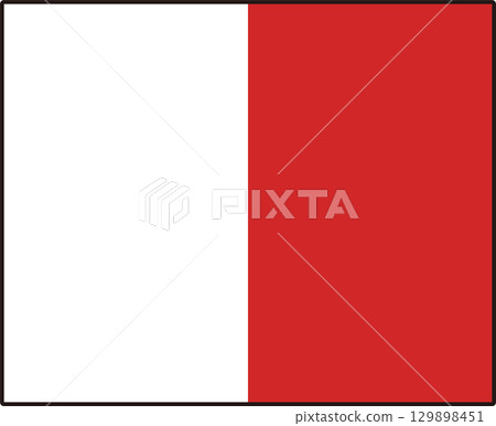 International Signal Flag Letter Flag H Hotel Fintech Code 129898451