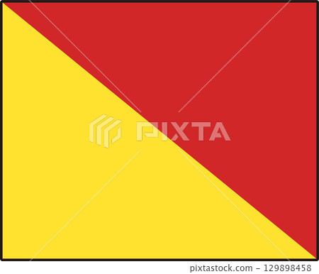 International Signal Flag Letter Flag O Oscar Fintech Code 129898458