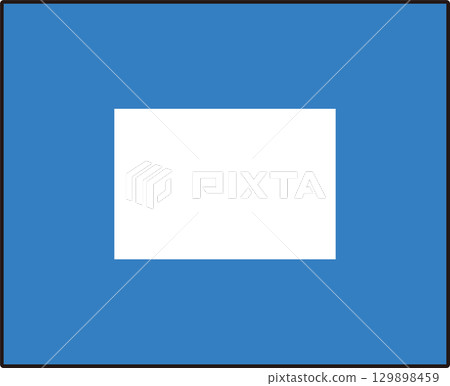 International Signal Flag Letter Flag P Papa Fintech Code 129898459