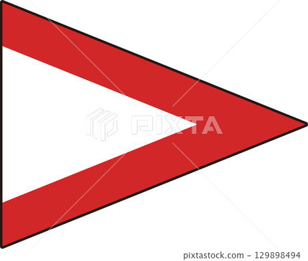 NATO signal flag "Station" - Nautical and navigational signals 129898494
