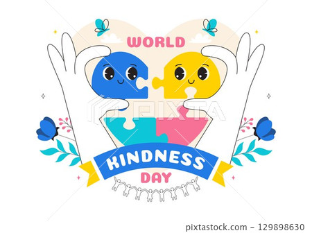 Happy World Kindness Day Vector Illustration on November 13 featuring Earth and Love to Promote Charitable Assistance in a Flat Style Background Happy World Kindness Day Vector Illustration on November 13 featuring Earth and Love to Promote Charitable Assistance in a Flat Style Background 129898630
