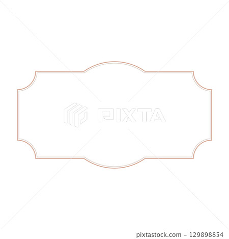 Stylish and cute simple pink decorative frame illustration Stylish and cute simple pink decorative frame illustration 129898854
