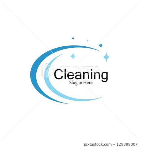 Cleaning logo and symbol ilustration vector template 129899007