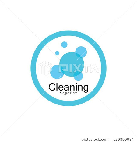 Cleaning logo and symbol ilustration vector template Cleaning logo and symbol ilustration vector template 129899084