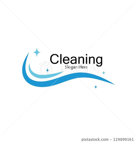 Cleaning logo and symbol ilustration vector template 129899161