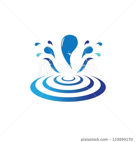 Water drop Logo Template vector 129899170