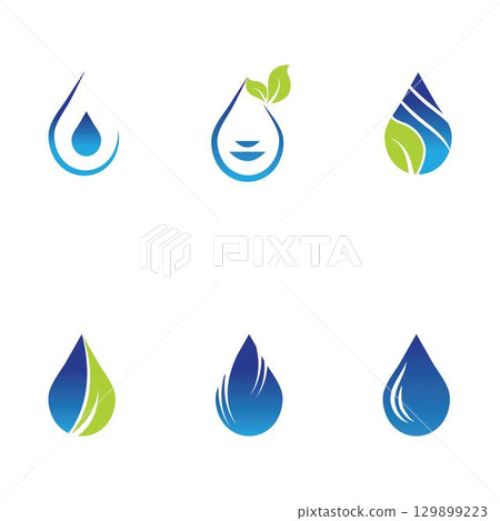Water drop Logo Template vector Water drop Logo Template vector 129899223