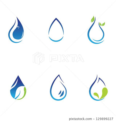 Water drop Logo Template vector 129899227