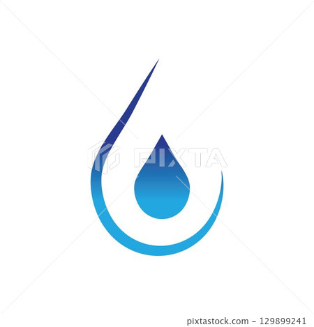Water drop Logo Template vector 129899241