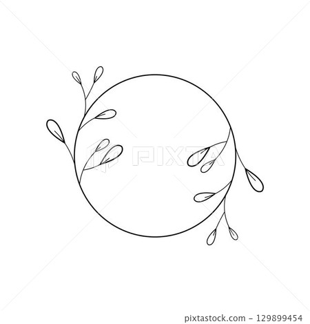 Beauty florist vector icon design template 129899454