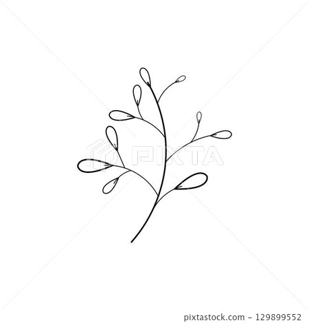 Beauty florist vector icon design template 129899552