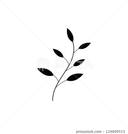 Beauty florist vector icon design template 129899553