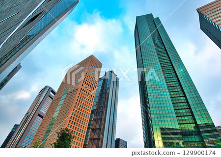 Shiodome Mega Complex Shiosite Skyscrapers 129900174