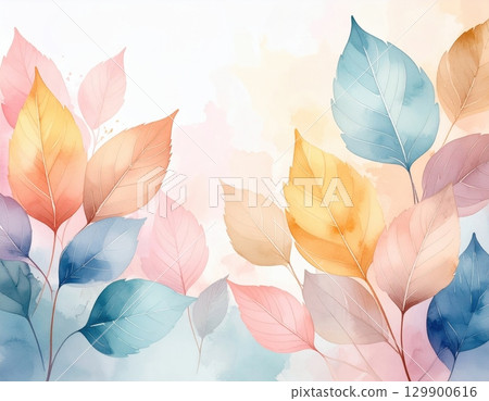 Watercolor background material that can be used for autumn Japanese-style designs 129900616