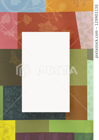 Chuseok holiday image with moon, Marble stand for product photography background 129901138