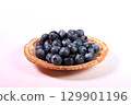 盤子裡的藍莓 129901196