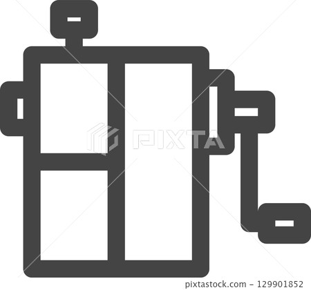 線描學習用品相關單一圖示：鉛筆刀 129901852