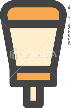 彩色學校用品相關單一圖示：油漆 129901865