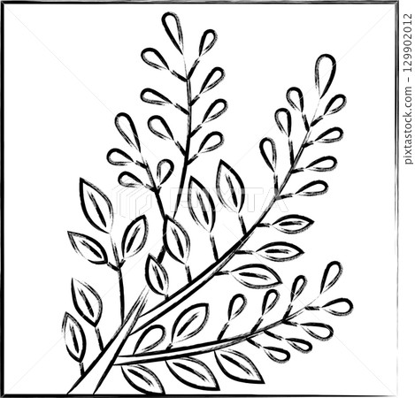 方形花扎、文月、萩、七月、萩渣 129902012