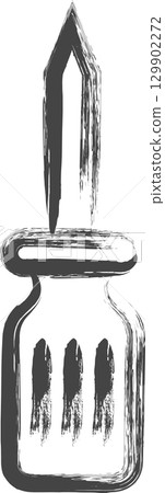 與書寫工具相關的單一圖示:螺絲起子 與書寫工具相關的單一圖示:螺絲起子 129902272