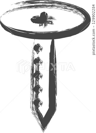 書寫工具的單一圖示：螺絲 129902284