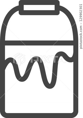與線條繪製工具相關的單一圖示：繪畫 129902301