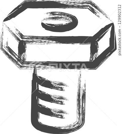 Single icon for writing tools: Bolts Single icon for writing tools: Bolts 129902312