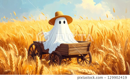 Little Ghost in the Rice Field 129902419