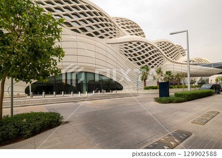 King Abdullah Financial District Grand Mosque in Riyadh, Saudi Arabia. 129902588