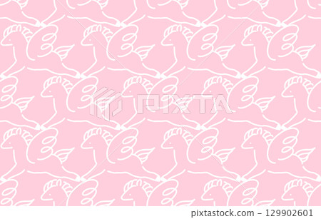 飛馬圖案粉紅色 129902601