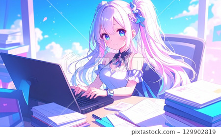 學習的女孩學習 學習的女孩學習 129902819