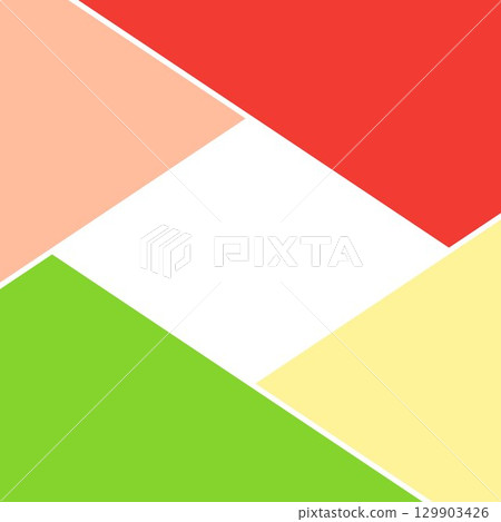 色彩鮮豔、流行的方框背景插圖、標題幾何、照片分割、向量圖 129903426