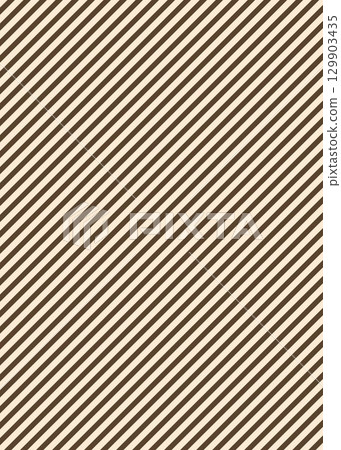 Diagonal stripes - Leaflet or flyer background material - Simple illustration in dark brown and beige - Vertical vector 129903435