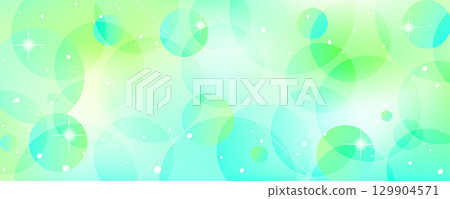 帶有令人耳目一新的淺藍色和綠色光芒的抽象背景。水平橫幅,標題設計。 帶有令人耳目一新的淺藍色和綠色光芒的抽象背景。水平橫幅,標題設計。 129904571