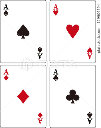 Simple playing cards 129904594