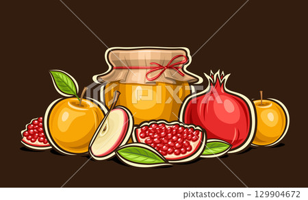 Vector fruit Still Life 129904672