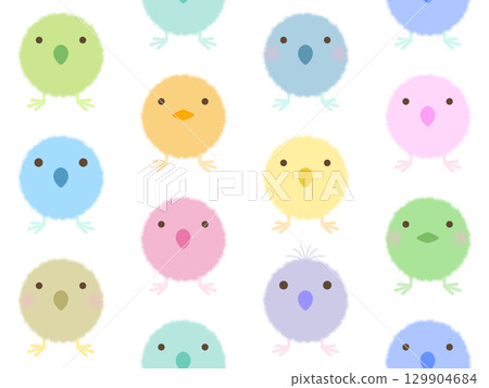 小雞無縫圖案 B-1 129904684