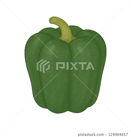 [Vegetables] Illustration of green peppers 129904857