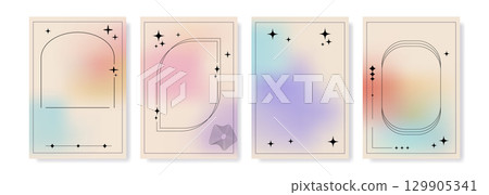 Vertical Gradient Template with Smooth Color Transition Vertical Gradient Template with Smooth Color Transition 129905341