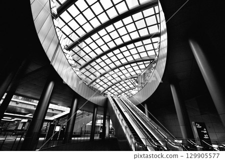 Escalator Monochrome Escalator Monochrome 129905577