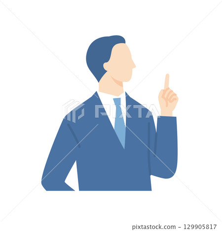 A businessman pointing, a man in a suit A businessman pointing, a man in a suit 129905817