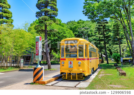 位於東京小金井市的江戶東京建築園（都電7500系列） 129906598