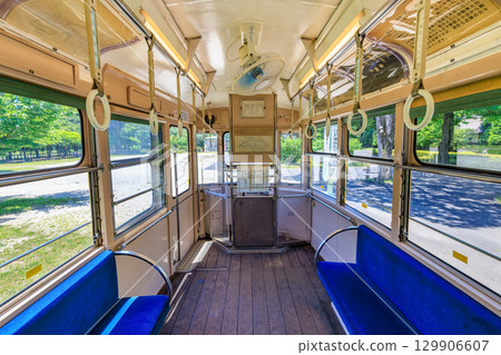 Edo-Tokyo Open Air Architectural Museum, Koganei City, Tokyo (inside a Toden tram, 7500 series) 129906607