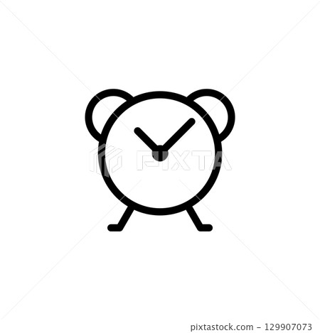 alarm clock icon 129907073