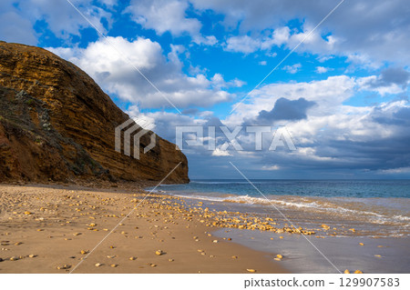 Bells Beach at Aireys Inlet on the Great Ocean Road, Australia 129907583