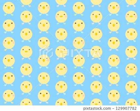 Yellow chick seamless pattern D-3' Yellow chick seamless pattern D-3' 129907782