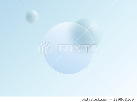 Light glass morphism background with spheres Light glass morphism background with spheres 129908169