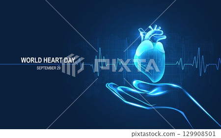 Heart pulse and heartbeat. world heart day. health care medical focus heartbeat for checking the function of the patient heart. modern simple design for medical apps, websites and hospital. vector. Heart pulse and heartbeat. world heart day. health care medical focus heartbeat for checking the function of the patient heart. modern simple design for medical apps, websites and hospital. vector. 129908501