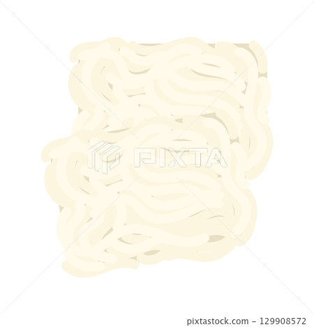 Frozen udon illustration Frozen udon illustration 129908572