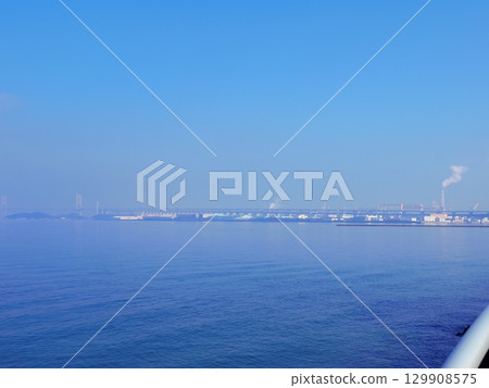 The Seto Inland Sea as seen from Utazu Rinkai Park 129908575